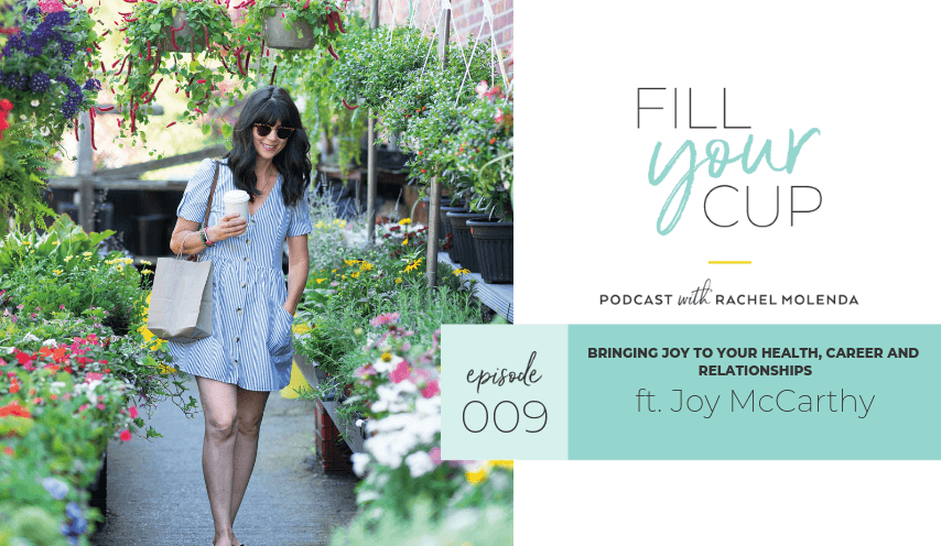 Fill your cup podcast with Joy McCarthy walking through garden