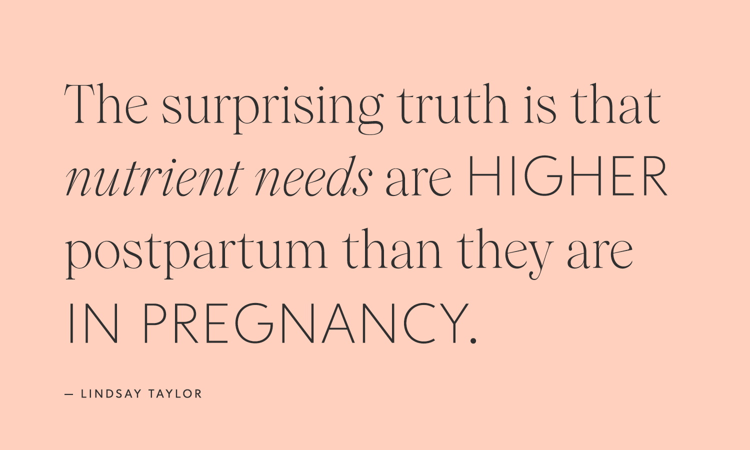 Lindsay Taylor The Food Doula Joyous Health Podcast Postpartum Quote