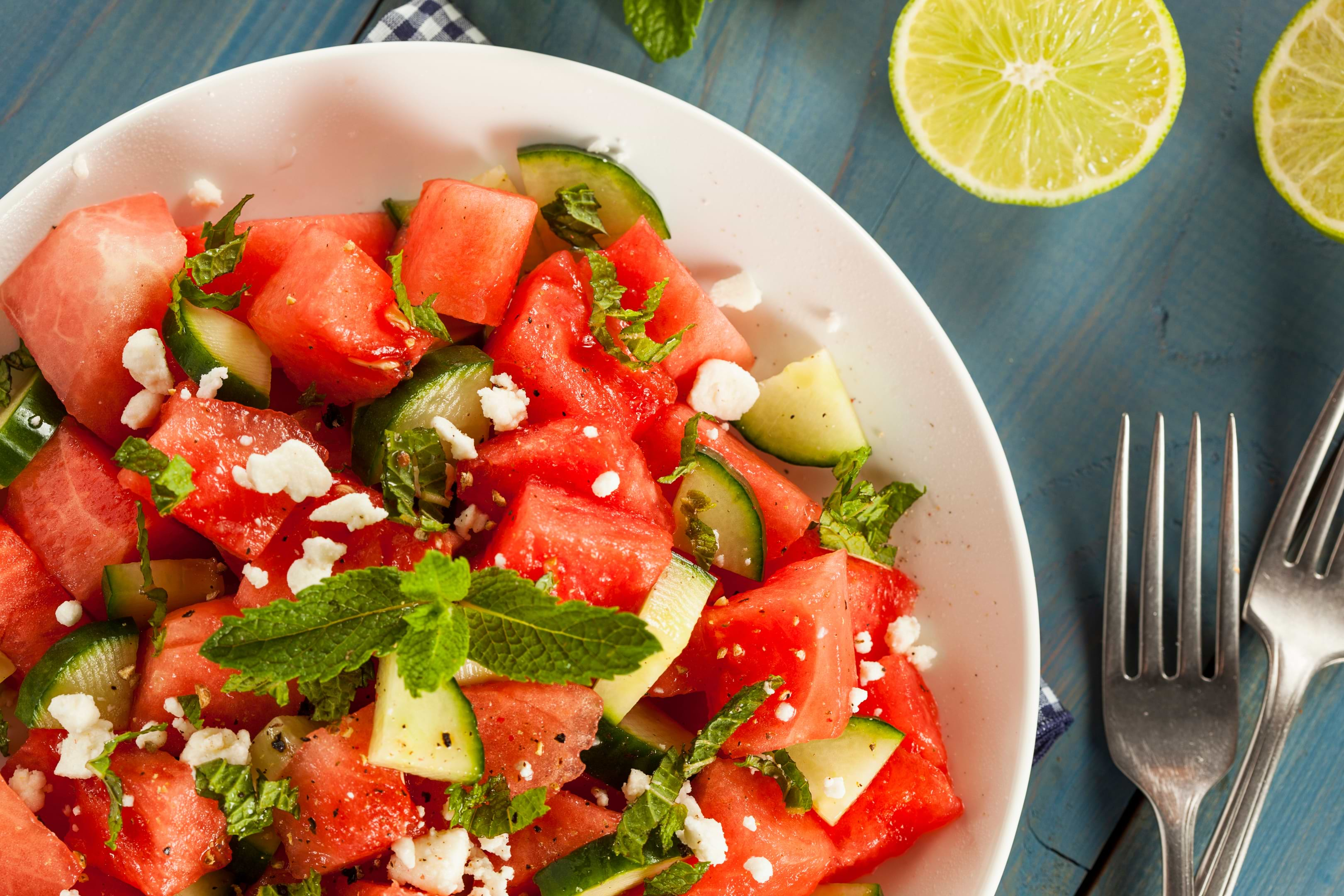 cucumber watermelon salad