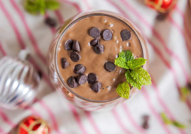 Peppermint chocolate smoothie