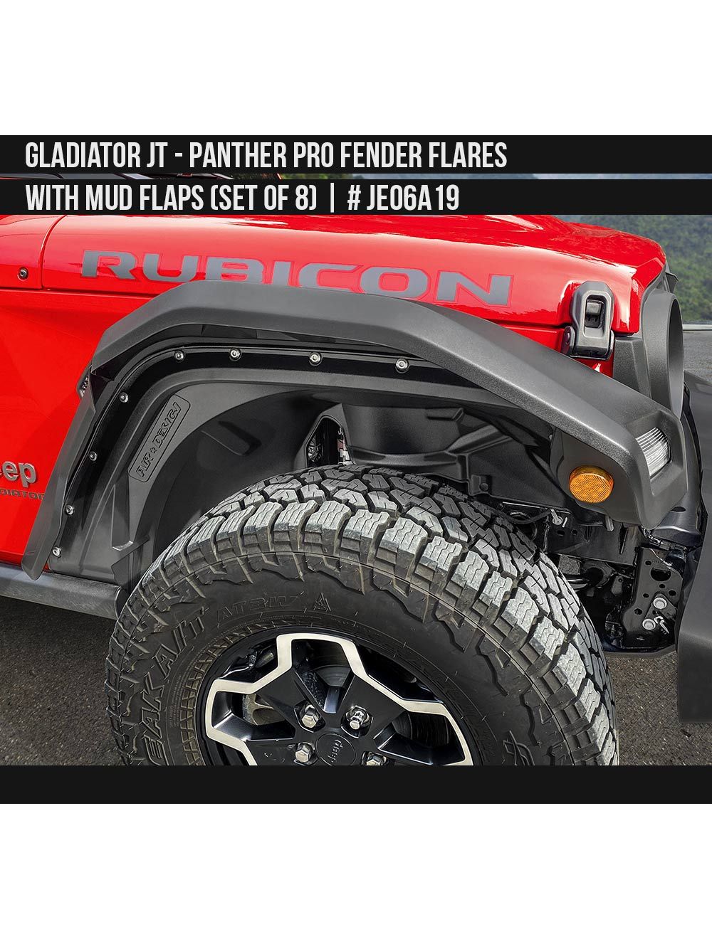 Gladiator JT 19-24+ Panther Pro Fender Flares | Air Design