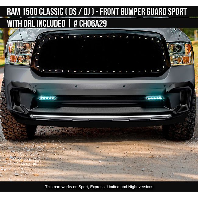 Front Bumper Kit | RAM 1500 LIMITED 2023 Front Bumper Kit | RAM 1500 LIMITED 2023