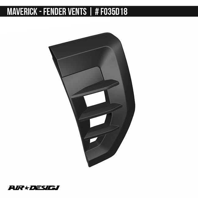 Ford Ranger 2023-2024 Black Side Vents BI TURBO (Pair