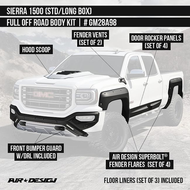 Full Hood Kit | GMC SIERRA 1500 ALL TERRAIN 2017 Full Hood Kit | GMC SIERRA 1500 ALL TERRAIN 2017