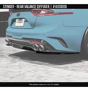 Stinger 18-23 Rear Valance w/ Diffuser Satin B - Air Design