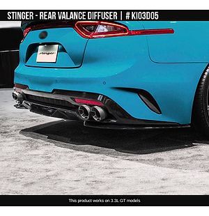 Stinger 18-23 Rear Valance w/ Diffuser Satin B - Air Design