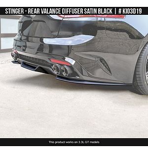 Kia Stinger 18-23 Front Winglets Satin Black - Air Design