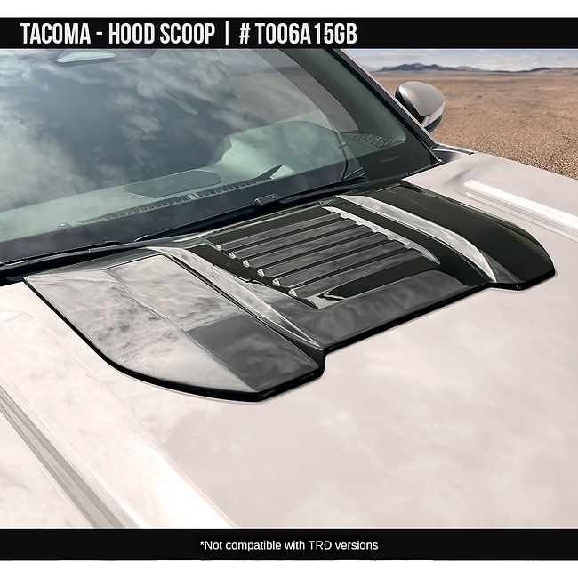 Toyota Tacoma 2024-2025+ Hood Scoop Gloss Black - Air Design