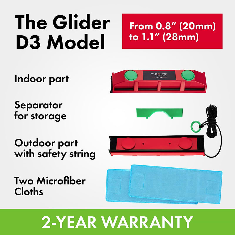 The Glider Magnetic Window Cleaner Microfiber Cloth