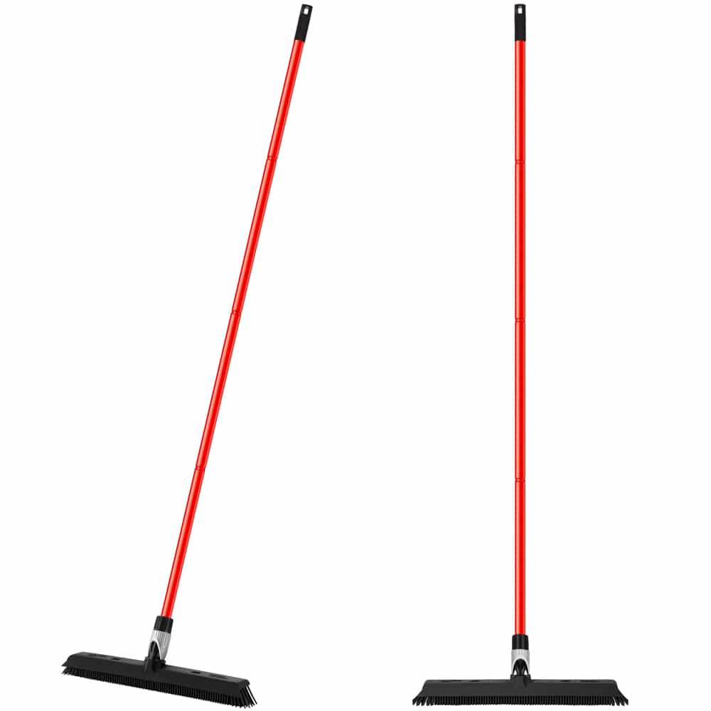 Tyroler BrightTools Rav Mag Rubber Broom + FREE 1PK Floor Wipes 2-in-1  Floor Cleaning System