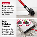 RAVMAG 5 -Adjustable Dust Blade Rubber Broom & Squeegee