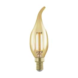 Eglo LED  E14 Vintage CF35 Candle Flame Dimmable LED  Bulb 4W 1700K - 8 Pack