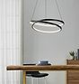 Eglo RUOTALE Matte Black LED Spiral Pendant Light