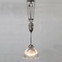 Soho Lighting D'Arblay Nickel French Rise and Fall Large Scalloped Dome Dining Room Pendant Light