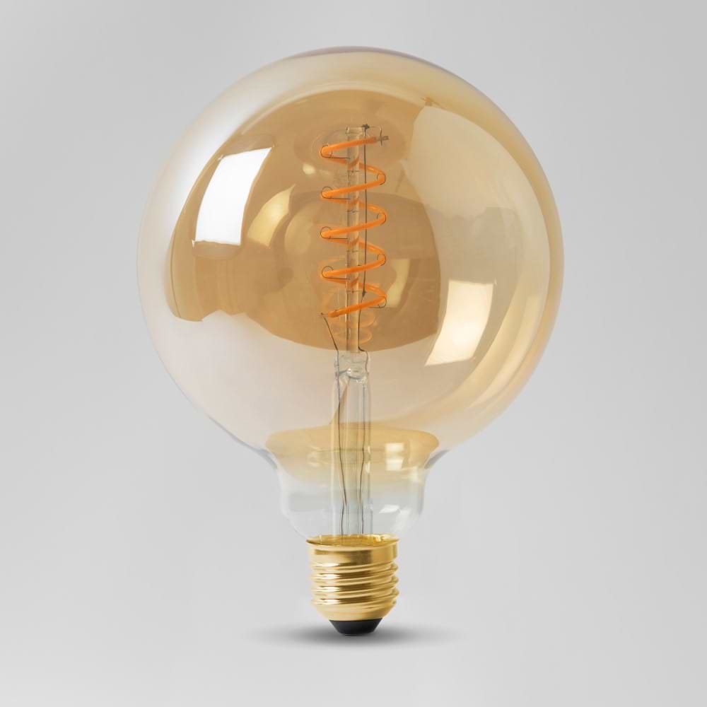 Lampe LED E27 dimmable avec filament note de musique, G125, 4,5w, 1800K  (chandelle)