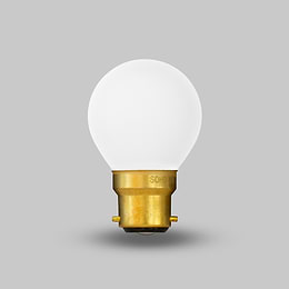 Soho Lighting 3W Dim to Warm B22 Matt White G45 Golfball LED Bulb