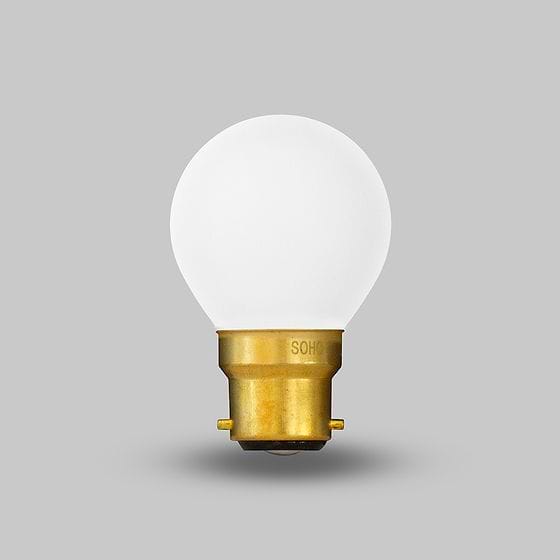 Soho Lighting 4W 2800K Warm White B22 Matt White G45 Golfball Dimmable LED Bulb