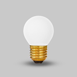 Soho Lighting 4W 2800K Warm White E27 Matt White G45 Golfball Dimmable LED Bulb
