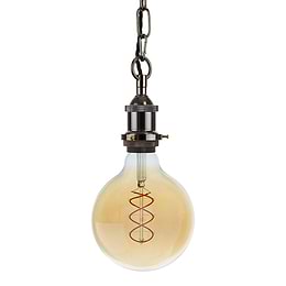 Black Nickel Exposed Bulb Pendant Bulb Holder