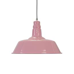 Dusty Pink Industrial Pendant Light