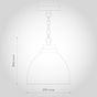 Pure White Vintage Pendant Light Oxford - Soho Lighting