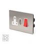 Soho Lighting Brushed Chrome 45A Cooker Control Unit Wht Ins Screwless
