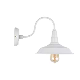 Argyll Industrial Wall Light Clay White