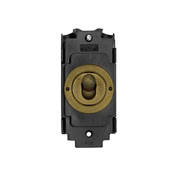 Soho Lighting Old Brass 20A Double Pole LT3-Toggle Switch Module