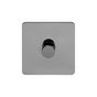Soho Lighting Black Nickel Flat Plate 250W 1 Gang 2 Way Trailing Dimmer Screwless