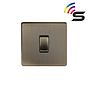 Soho Lighting Antique Brass 1 Gang 150W Smart Rocker Switch | Smart ...