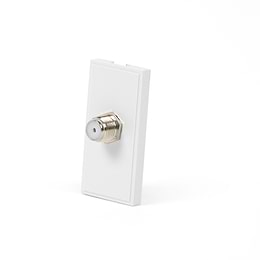 White Terminal F Connector