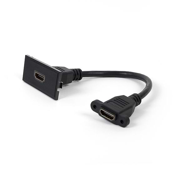 Soho Lighting Black HDMI Mounted Socket EM-Euro Module