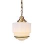 Soho Lighting The Dean Pendant Light Lacquered Aged Brass - The Schoolhouse Collection