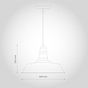 Argyll Industrial Pendant Light Pure White - Soho Lighting