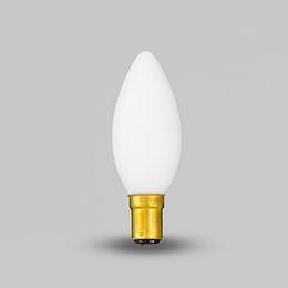 Soho Lighting 4W 2800K Warm White B15 Matt White Candle Dimmable LED Bulb