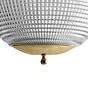 Soho Lighting Hollen Globe Classic Unlacquered Brass Glass Pendant Light - The Schoolhouse Collection