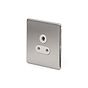 The Lombard Collection Brushed Chrome 5a Socket White ins Unswitched Screwless