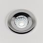 Polished Chrome Fire Rated Fixed LED Downlights Dimmable