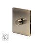 The Charterhouse Collection Antique Brass 1 Gang Intelligent Trailing Edge Dimmer Switch 150W LED (300w Halogen/Incandescent)