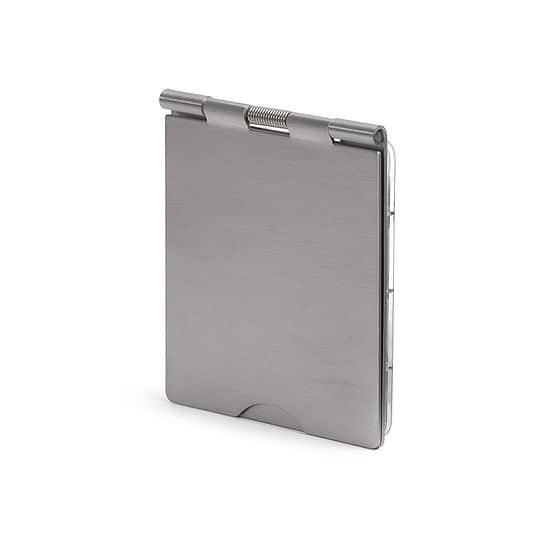 The Lombard Collection Brushed Chrome Black Insert 2 x25mm EM-Euro Module Floor Plate