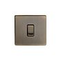 The Charterhouse Collection Aged Brass 1 Gang RM Rectangular Module Grid Switch Plate