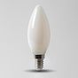 4w E14 4100K Opal Dimmable with white plastic