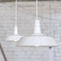 Argyll Industrial Pendant Light Pure White - Soho Lighting