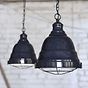 Ganton Cage Vintage Pendant Light Squid Ink Dark Blue - Soho Lighting