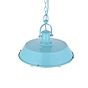Brewer Cage Industrial  Pendant Light Duck Egg Blue Turquoise - Soho Lighting