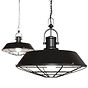 Brewer Cage Industrial  Pendant Light Matt Black - Soho Lighting