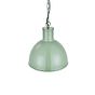 Wardour Industrial Bay Pendant Light Chalk Mint Green - Soho Lighting