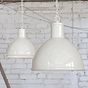 Wardour Industrial Bay Pendant Light Clay White Cream - Soho Lighting