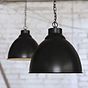 Oxford Vintage Pendant Light Matt Black - Soho Lighting