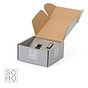 The Lombard Collection Brushed Chrome 1 Gang Single USB-A Socket Blk Ins Screwless
